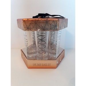 5pc Set of Tall Shot Glasses Halloween Theme Glasses 2 fl Oz